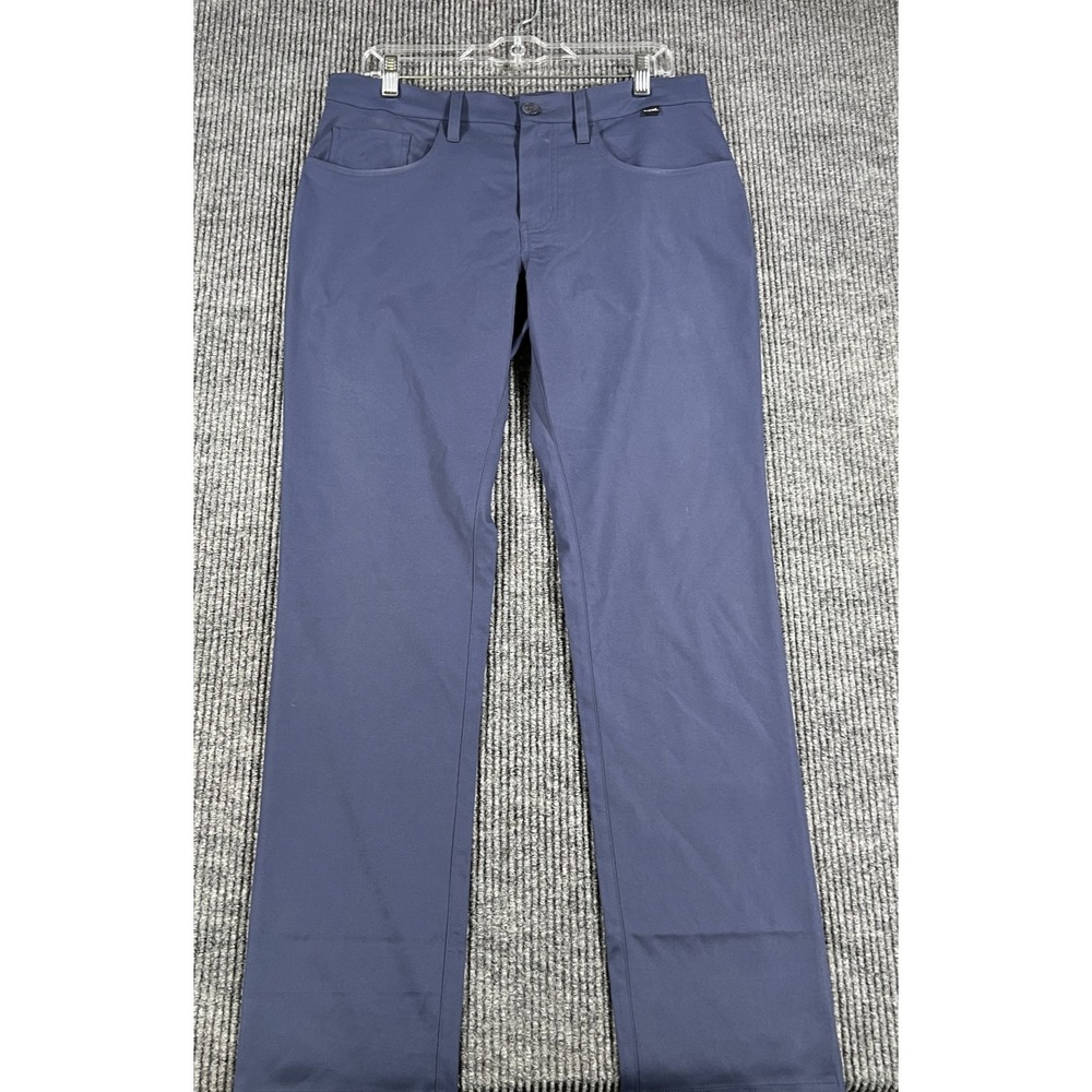 Travis Mathews Performance Pants Mens 32x32 Blue Chino Golf Casual Outdoor